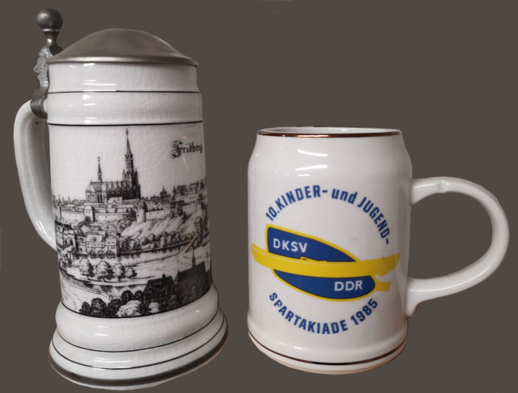 Bierkrüge aus verschiedenen Orten und Zeiten